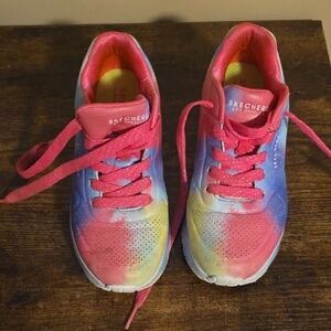 Skechers Kids' Pink and Blue Sneakers